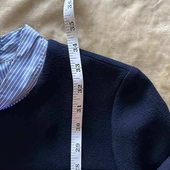 Sandro Paris Gigi Striped Trim‎ Fit and Flare Dress - Picture 9 of 11